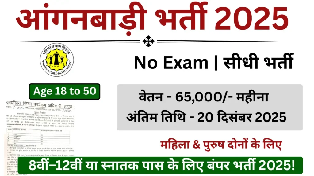 Anganwadi Supervisor भर्ती 2025