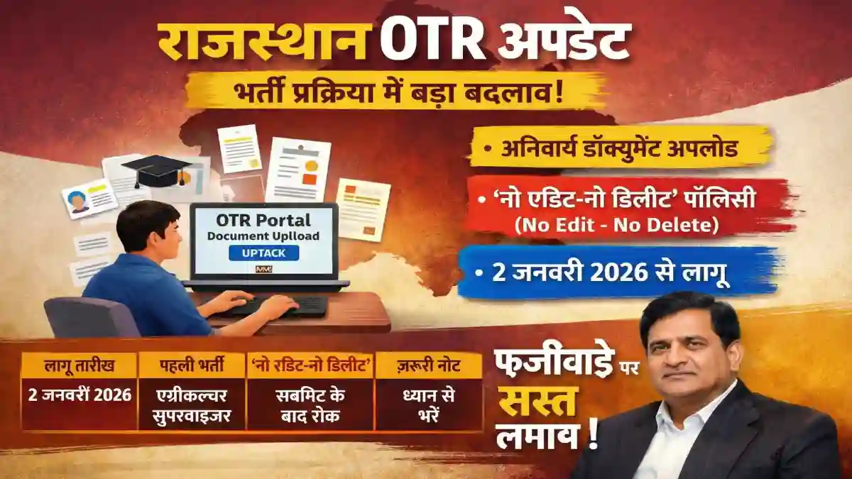 Rajasthan OTR Update 2026