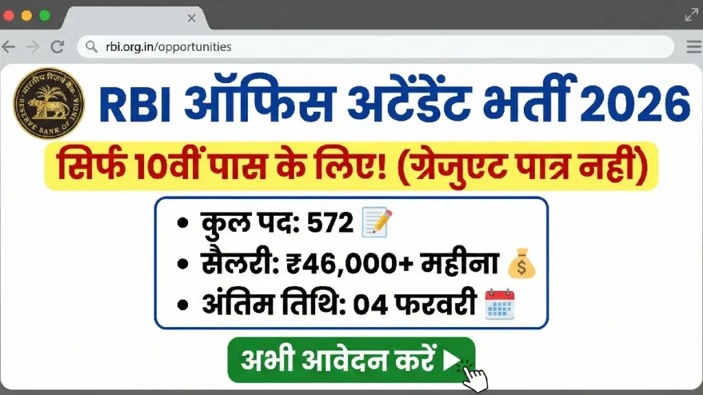 RBI Office Attendant 