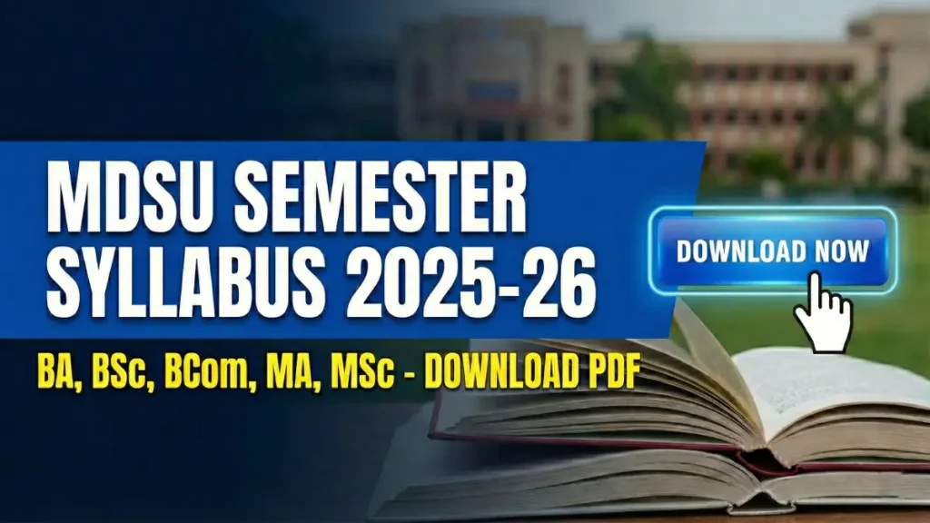 MDSU Semester Syllabus 2025-26